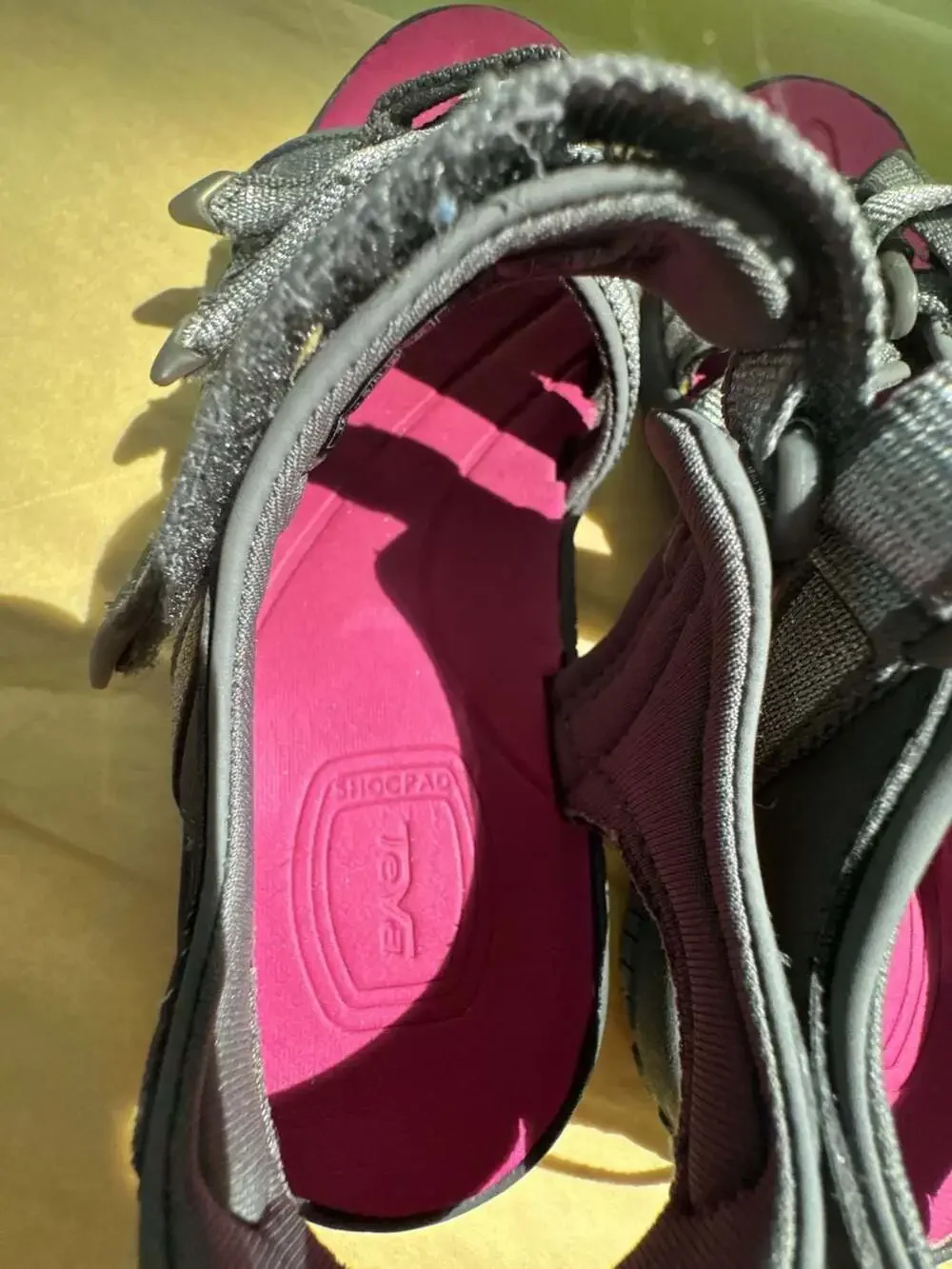 Teva Tirra Metallic Silver and Magenta Sport Sandals